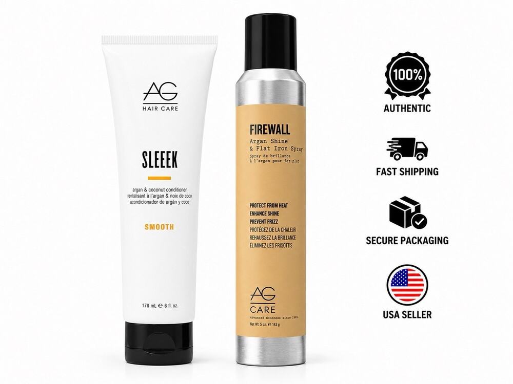 AG Care Sleek Conditioner & Firewall Heat Protectant Spray Set